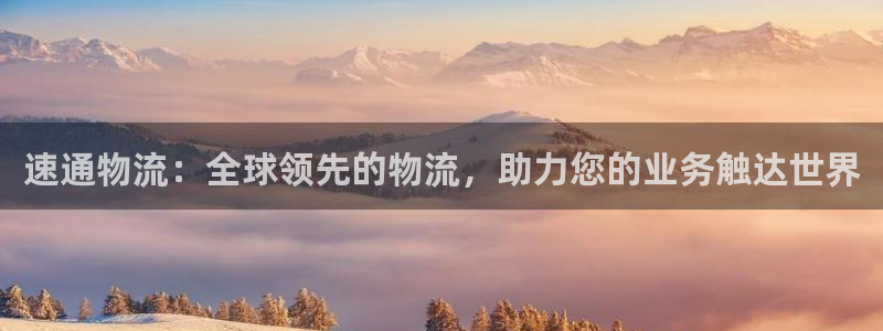 28圈注册二维码：速通物流：全球领先