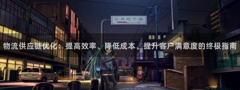 28圈推广链接是多少：物流供应链优化