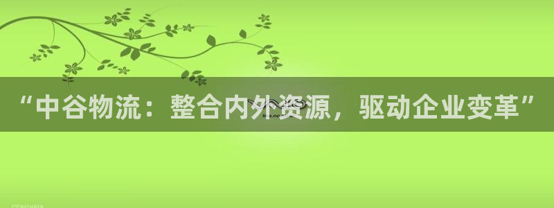 28圈注册账号：“中谷物流：整合内外